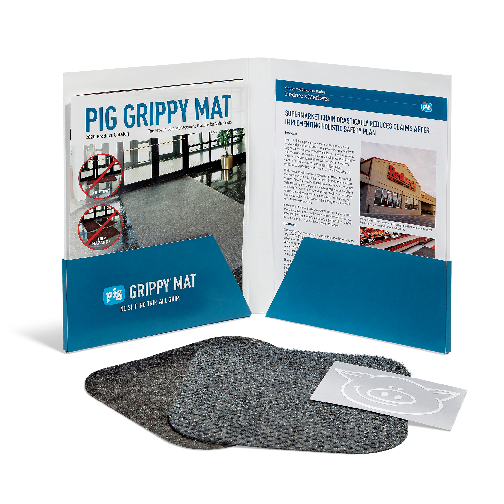 Adhesive-Backed Grippy Mat Eliminates Risks